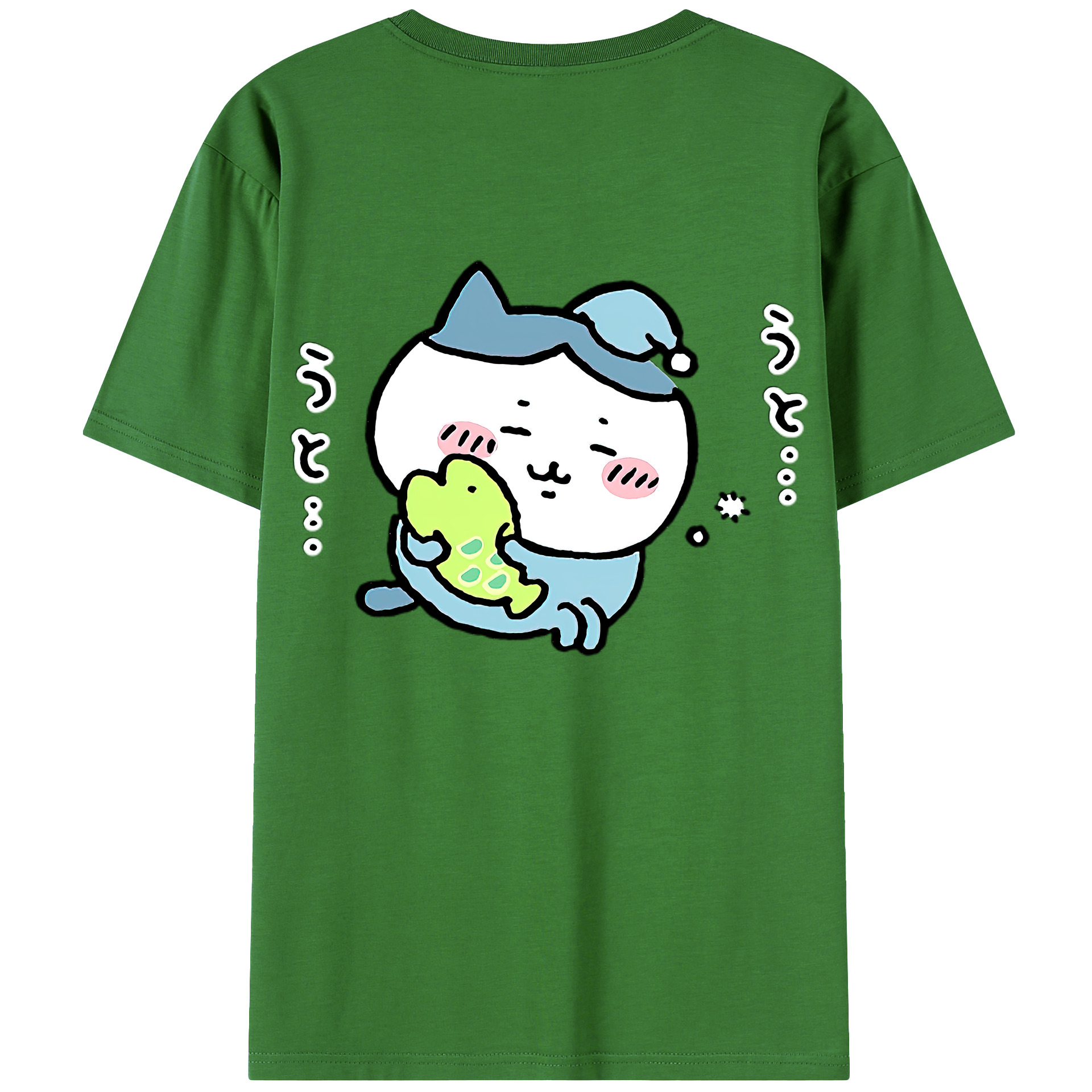 （画像用） ちいかわ ハチワレ Chii-kawa hachiware レディース半袖Tシャツ(バックプリント)